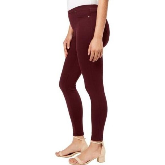 Style & Co. Womens Mid Rise Comfort Waist Pants LARGE NEW BURGUNDY RED - Picture 1 of 9